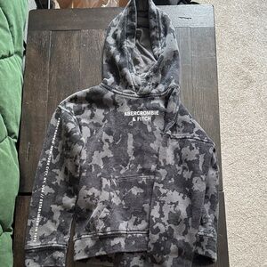Abercrombie & Fitch Kids Hoodie - Black and Gray Camo
